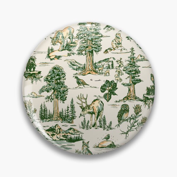 Item preview, Sequoia National Park California Wildlife Adventure Travel Pattern designed and sold by The Whiskey Ginger Design Shop.