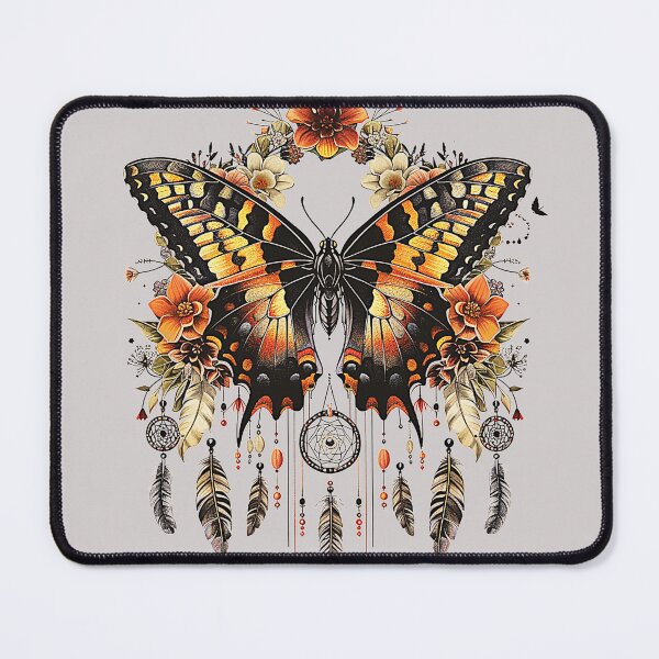 Item preview, Butterfly Dreamcatcher – Vibrant Floral Art T-Shirt designed and sold by Mrrjgraphic.
