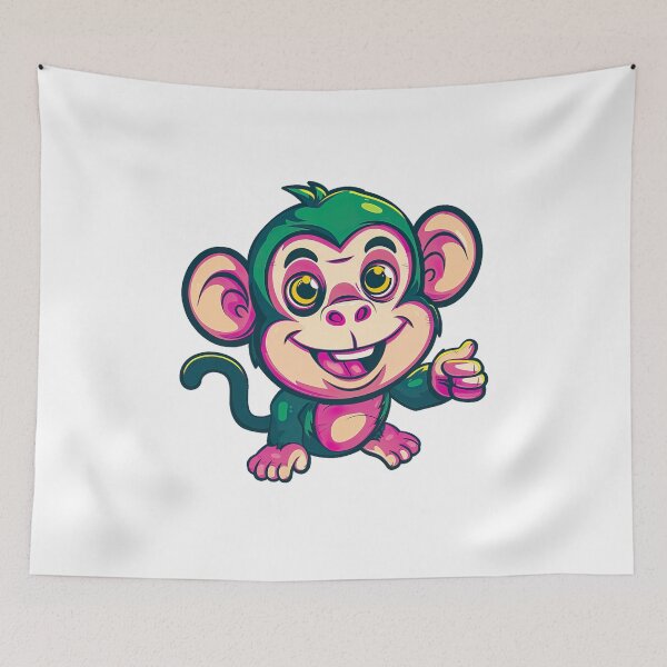 Item preview, Cheeky monkey v1 designed and sold by Stickio.