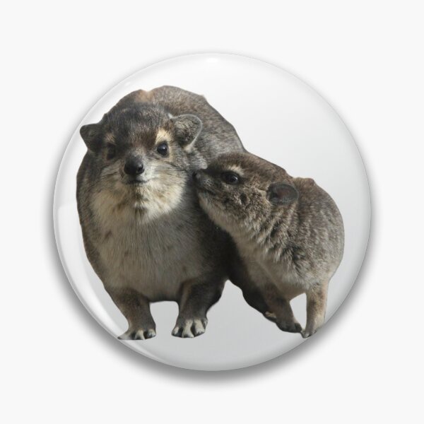 Item preview, Cute mom and baby hyrax  designed and sold by SillyLittleSnek.