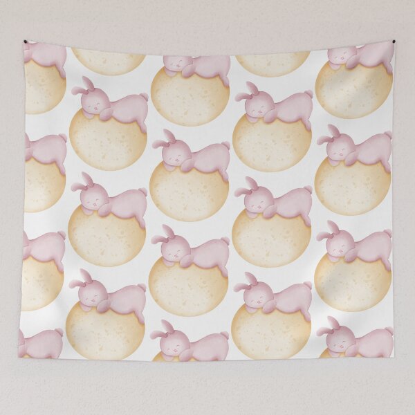 Item preview, Whimsical Bunny on a Moonlit Night designed and sold by AHZ05.
