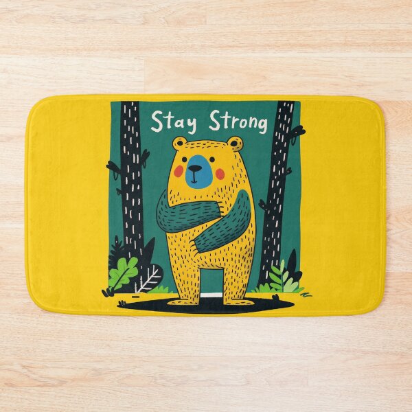 Item preview, "Stay Strong"  A cartoon bear designed and sold by AristVision.