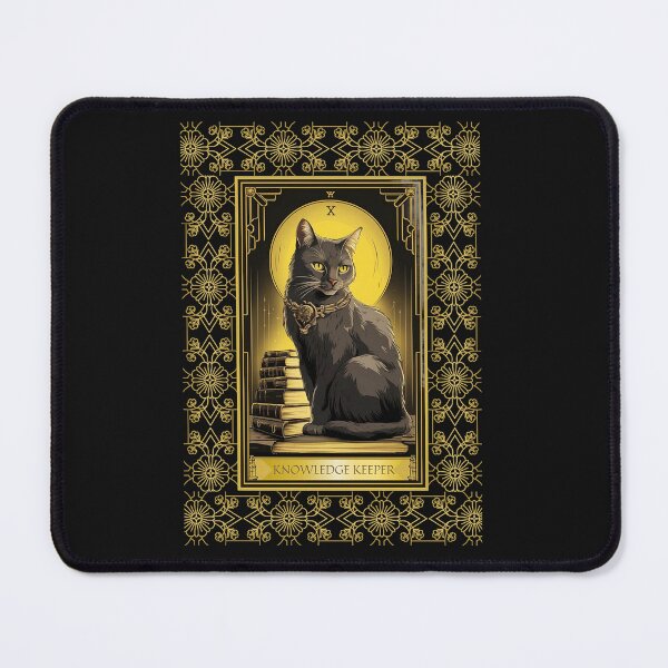 Item preview, Tarot Card of the Knowledge Keeper Librarian Cat designed and sold by Mirabilum.