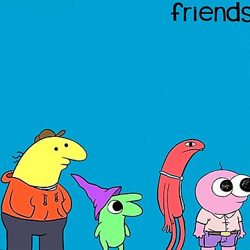 "Weezer - Smiling Friends Charlie, Allan, Pim, Glep / Weezer" Sticker