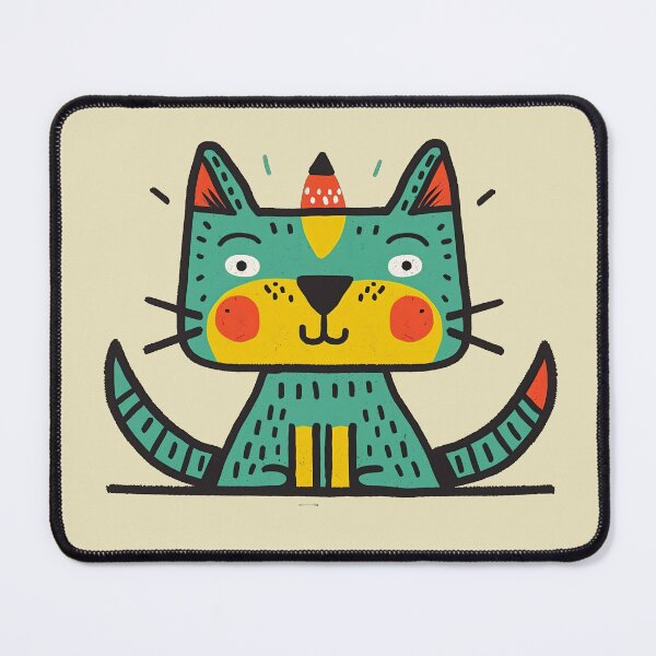 Item preview, A cartoon cat with a red horn,  sitting with a "Be True" designed and sold by AristVision.