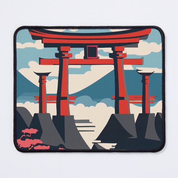 Aperçu de l'œuvre Porte Torii japonaise créée et vendue par ThreeZDesign.