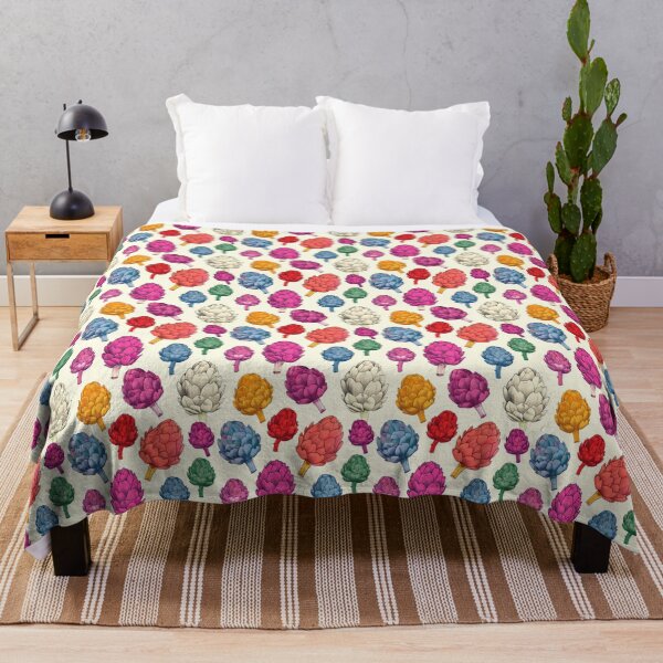 Item preview, Bright artichoke pattern on a light colored background designed and sold by Jane-Zay.