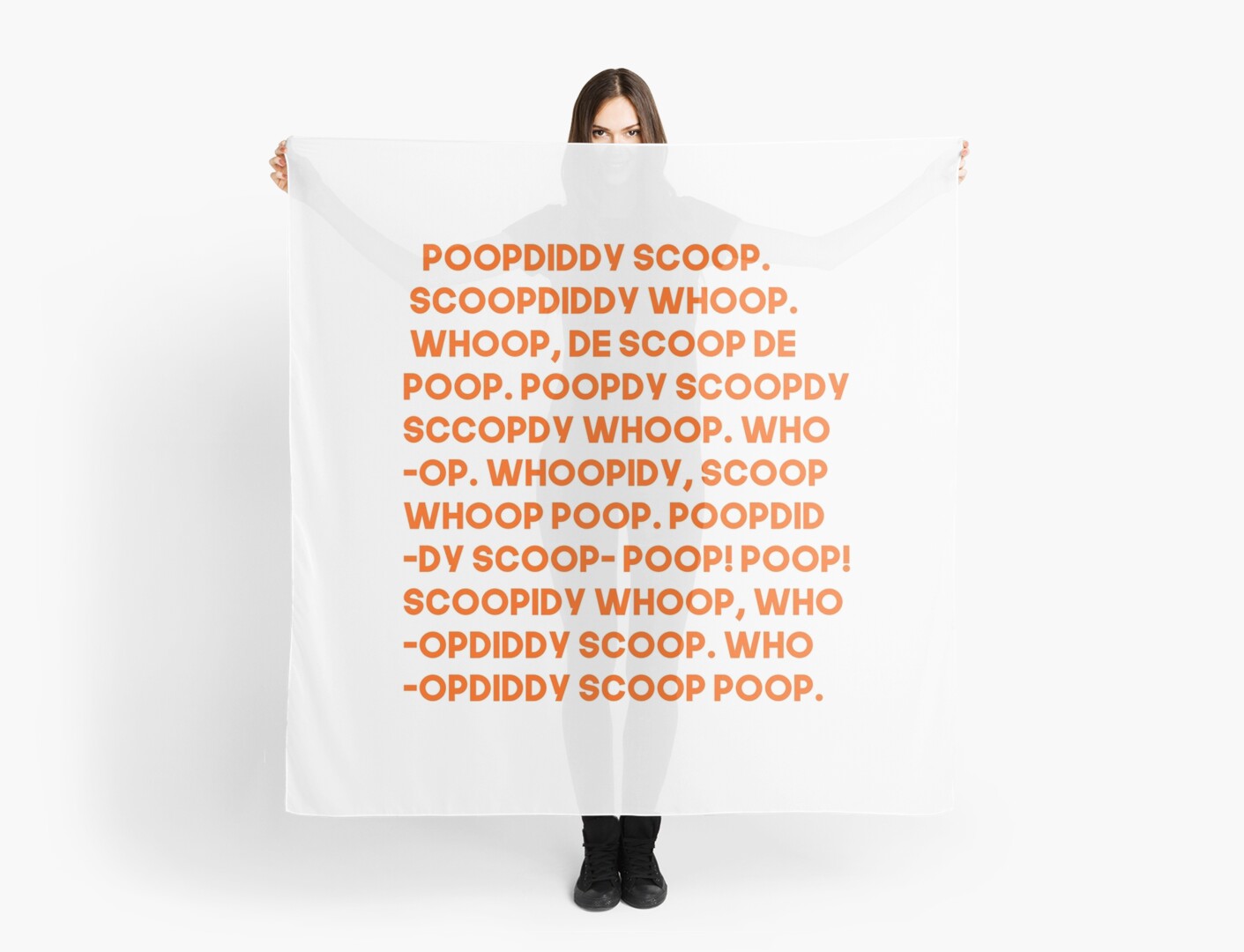 "Poopity/Poopidy/Poopdidy scoop shirt/sticker/hoodie Kanye West Meme Song Funny" Scarves by