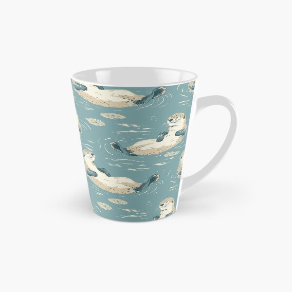 Item preview, I'm Otterly Exhausted" Cute Otter Sleeping on Water designed and sold by elisarasada.