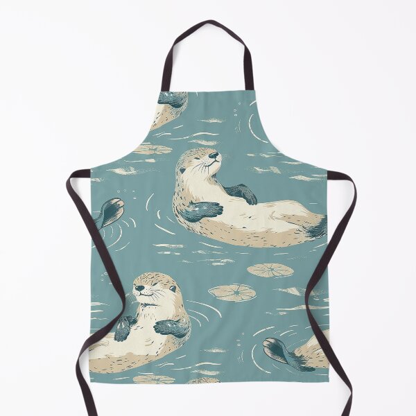 Item preview, I'm Otterly Exhausted" Cute Otter Sleeping on Water designed and sold by elisarasada.