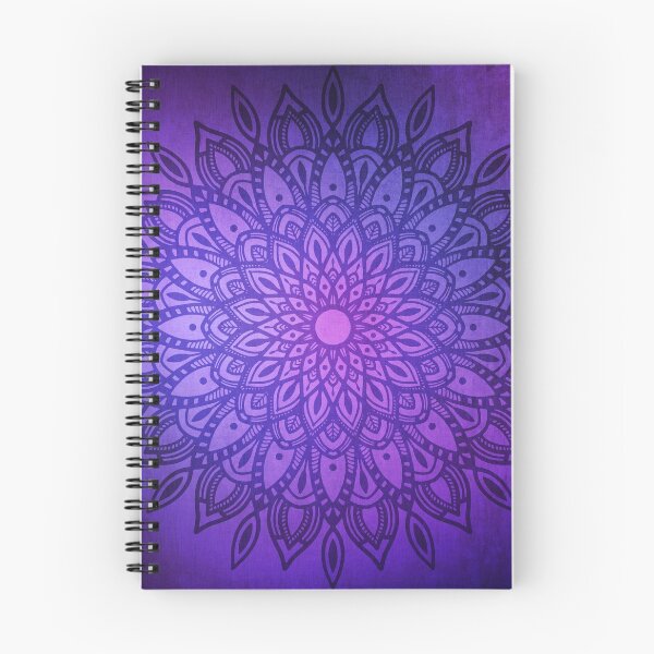 Item preview, Dark Mandala in Purple, Pink and Navy designed and sold by Kelly Dietrich Mandala & Fractal Art.