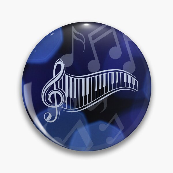 Item preview, Music Notation On Blue In Hues Of Blue designed and sold by BrightrDayMusicArt.