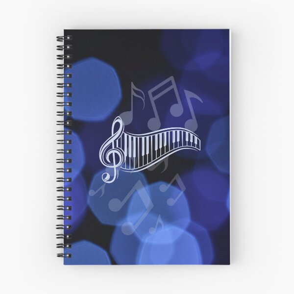 Item preview, Music Notation On Blue In Hues Of Blue designed and sold by BrightrDayMusicArt.