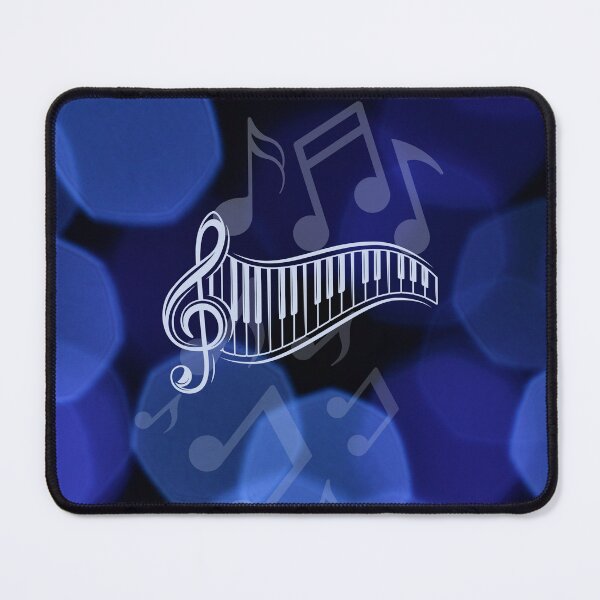 Item preview, Music Notation On Blue In Hues Of Blue designed and sold by BrightrDayMusicArt.