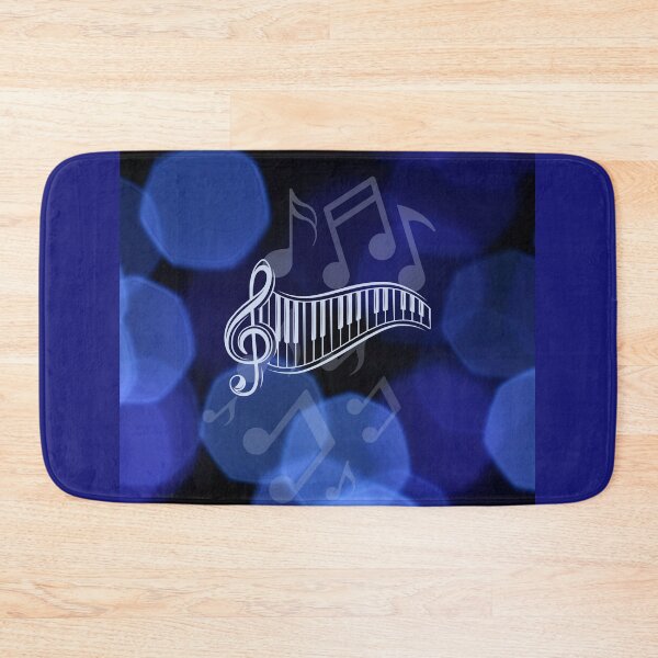 Item preview, Music Notation On Blue In Hues Of Blue designed and sold by BrightrDayMusicArt.