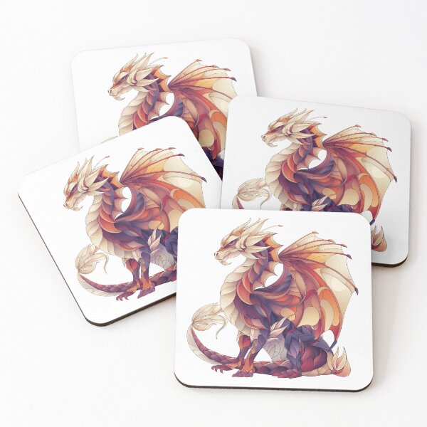 Item preview, Retro color line art of an American Dragon designed and sold by alpacawerks.