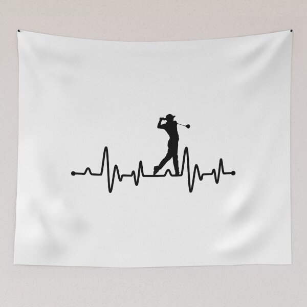 Item preview, Golf Golf Heartbeat T-Shirt designed and sold by KunstVision.