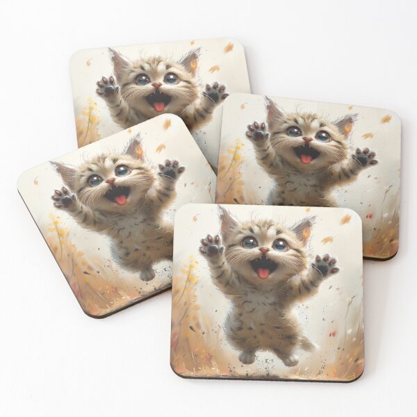 Item preview, Cat with playful paws designed and sold by wolfgangrainer.