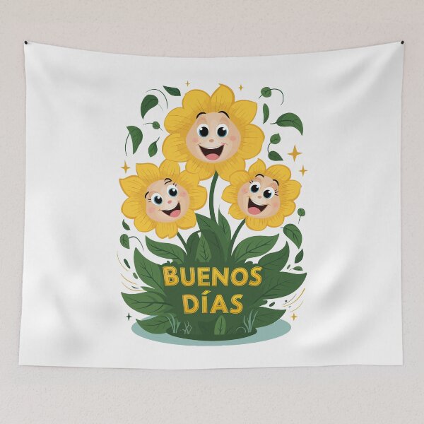 Item preview, Buenos Días - Girasoles Alegres designed and sold by Quirky Shirts.