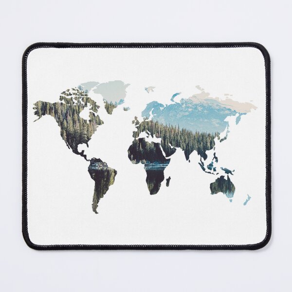 Item preview, World Map Scenic Landscape Background designed and sold by psrearick.