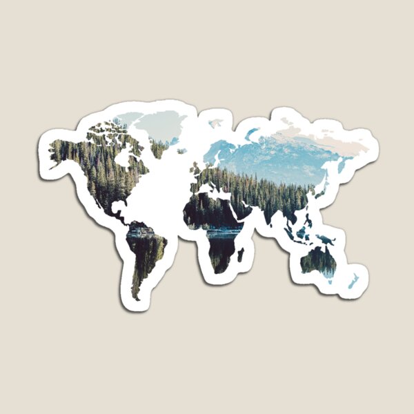 Item preview, World Map Scenic Landscape Background designed and sold by psrearick.