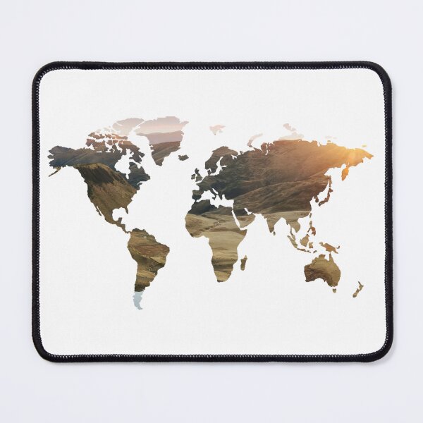 Item preview, World Map Scenic Landscape Background designed and sold by psrearick.