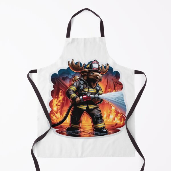 Item preview, Bull Moose as a rugged firefighter designed and sold by BrinaandPops.