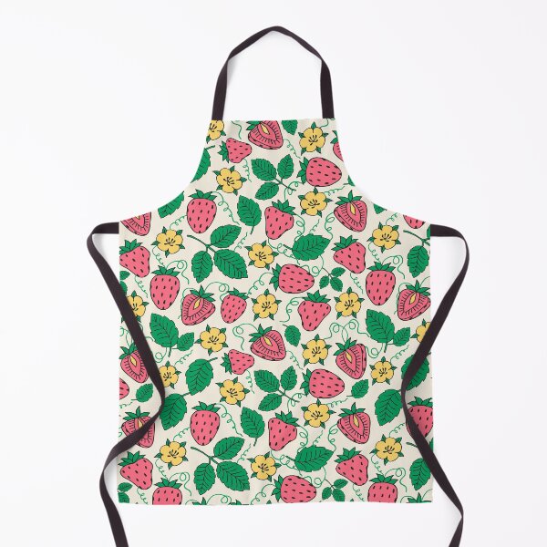 Item preview, Strawberry Flowers in summer garden designed and sold by sarakaquabubble.