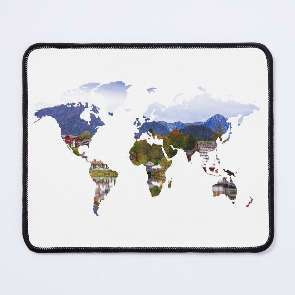 Item preview, World Map Scenic Landscape Background designed and sold by psrearick.