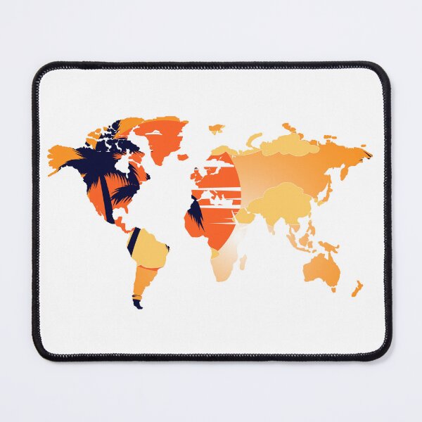 Item preview, World Map Scenic Sunset Background designed and sold by psrearick.