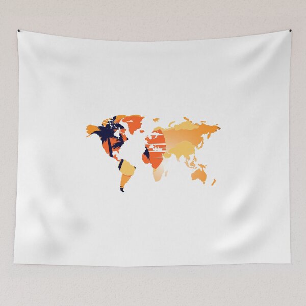 Item preview, World Map Scenic Sunset Background designed and sold by psrearick.