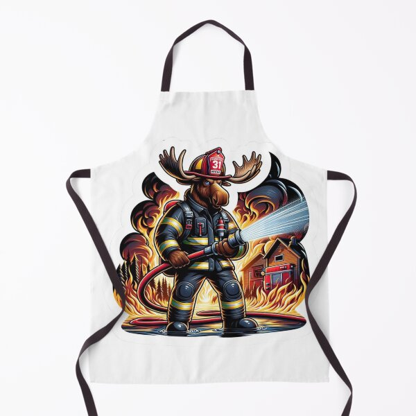 Item preview, Bull Moose as a rugged firefighter designed and sold by BrinaandPops.