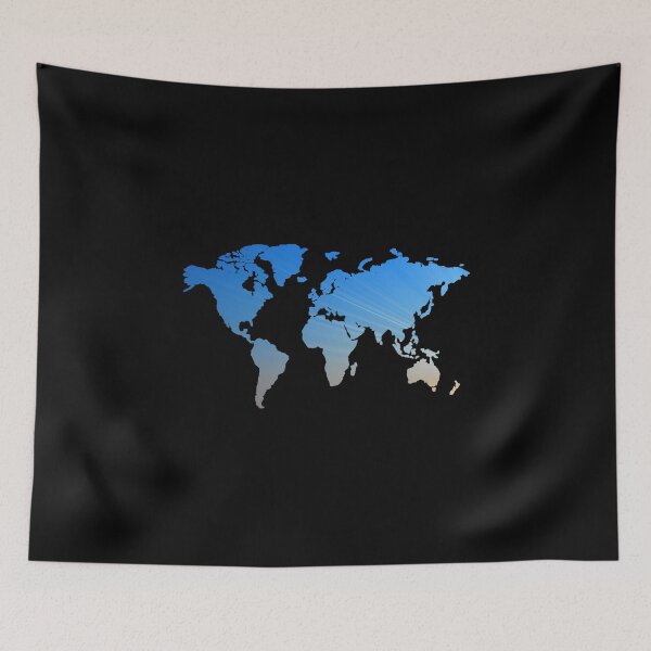 Item preview, World Map Scenic Sunshine Background designed and sold by psrearick.