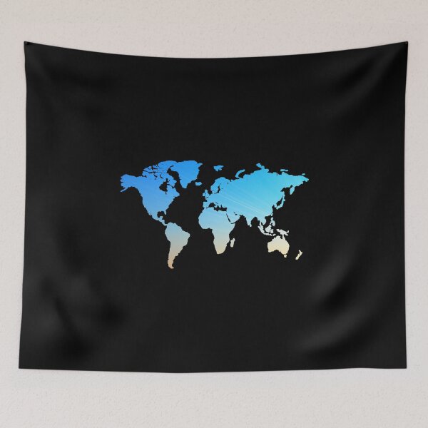 Item preview, World Map Scenic Sunshine Background designed and sold by psrearick.