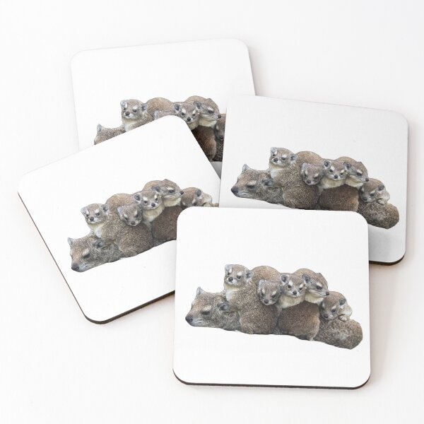 Item preview, Rock hyrax with babies  designed and sold by SillyLittleSnek.