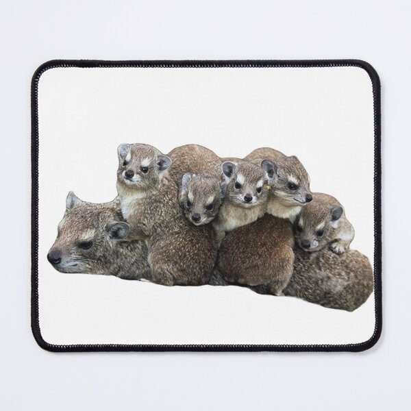 Item preview, Rock hyrax with babies designed and sold by SillyLittleSnek.