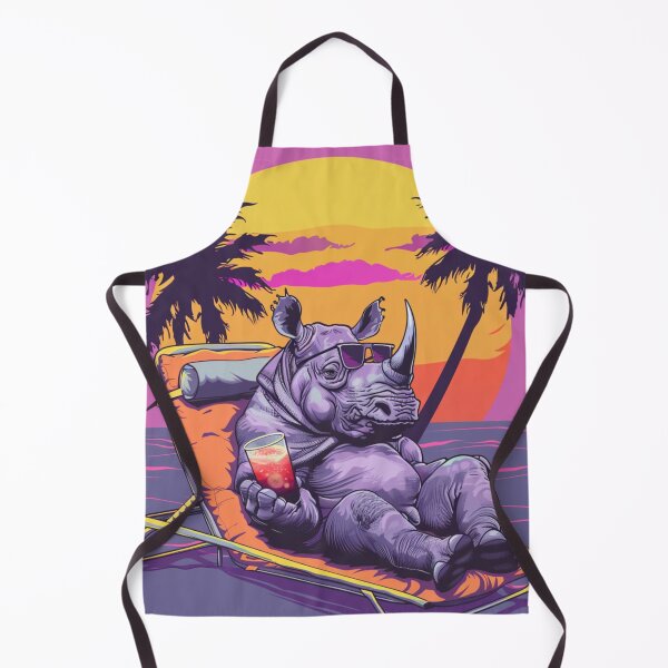 Item preview, gray beautiful strong rhinoceros designed and sold by m-litomirskaya.