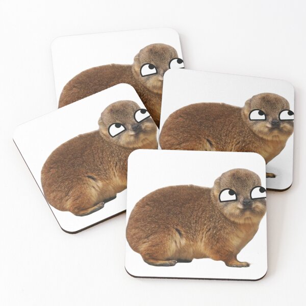 Item preview, rock hyrax with derp eyes  designed and sold by SillyLittleSnek.
