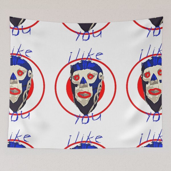 Item preview, Creepy wrestler face scary and weird and hillarious designed and sold by majordesigns24.
