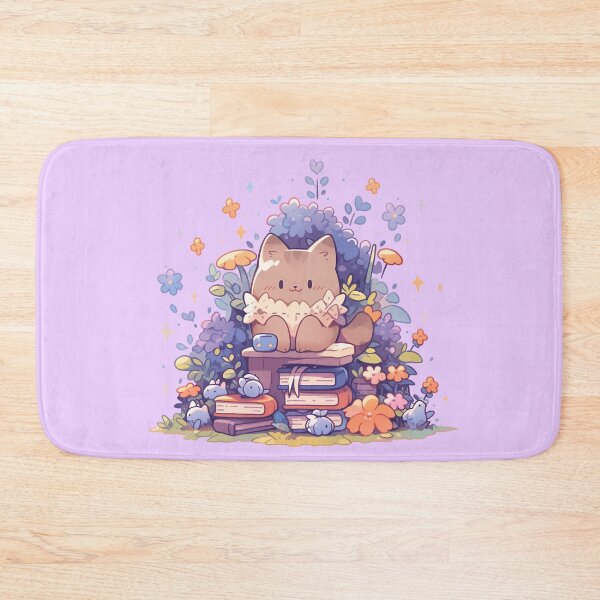 Item preview, Little cute kitty student reading up! designed and sold by WoollenLlama.