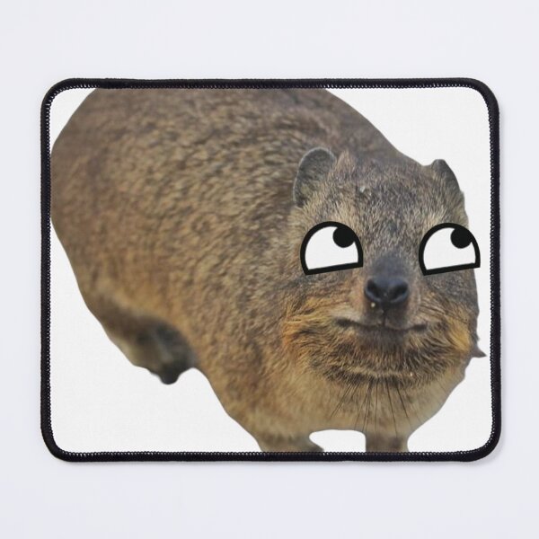 Item preview, derpy eyed rock hyrax designed and sold by SillyLittleSnek.