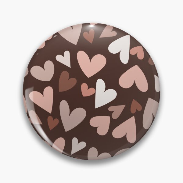 Item preview, Hearts pattern, brown palette, cute lovely pattern  designed and sold by Lala and Jull.