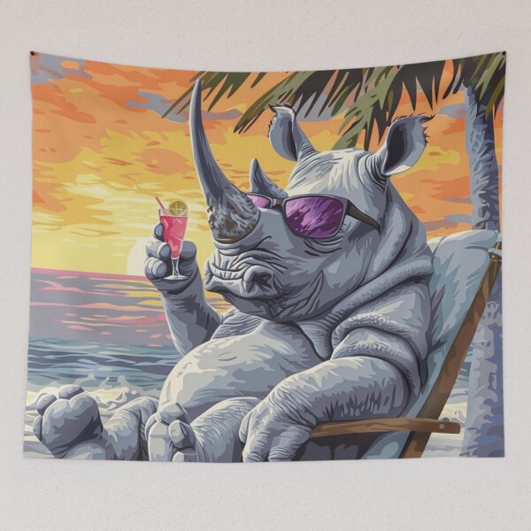 Item preview,  beautiful strong rhinoceros designed and sold by m-litomirskaya.