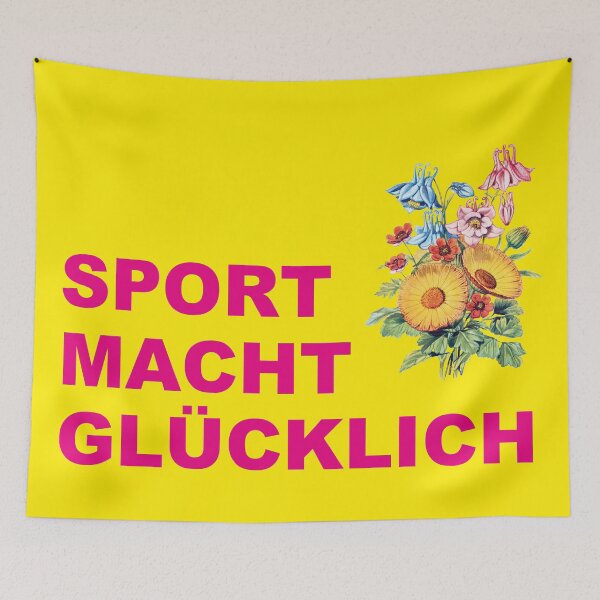 Item preview, Sport makes you happy, fitness quote designed and sold by Mauswohn.