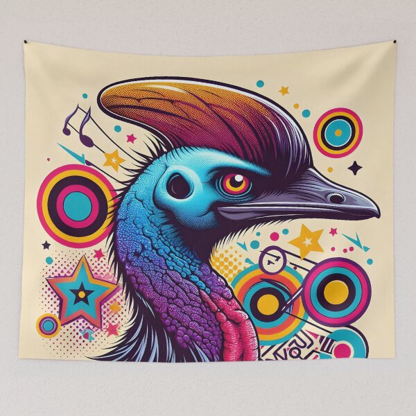 Item preview, Cassowary Art #8 | Cassowary Lovers designed and sold by ksgraphics222.