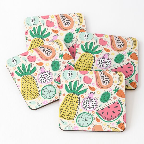 Item preview, Hand drawn Tropical Fruits for Summer designed and sold by sarakaquabubble.