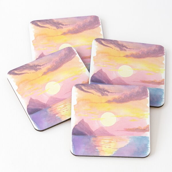 Item preview, Sweet Caribbean Honeymoon Sunset near St Lucia Pitons  designed and sold by artshop77.
