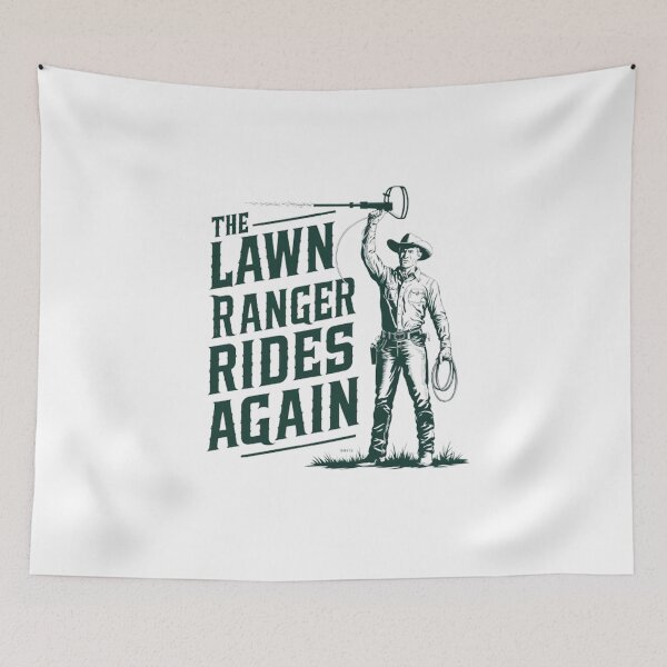 Item preview, The Lawn Ranger Rides Again T-Shirt | Fun Gift for Lawn Care Enthusiasts designed and sold by BeInStore (BIS).