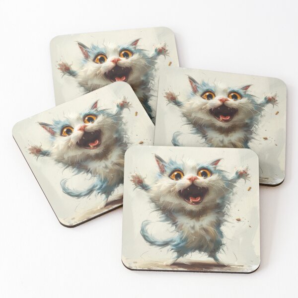Item preview, Cat with playful paws designed and sold by wolfgangrainer.
