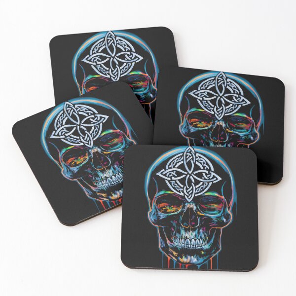 Item preview, Celtic Cranium. Celtic Cross Skull Paint Stroke and Drip Design. designed and sold by CELTIC-DESIGNS.